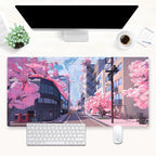 Japanese Cherry Blossom Mouse Pad by Cindasun