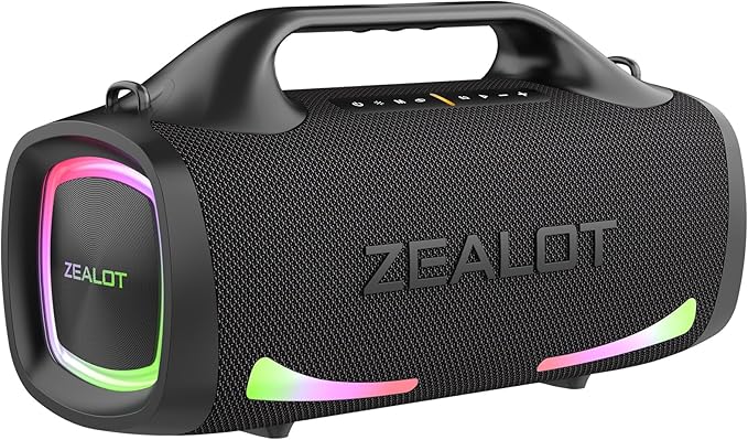 ZEALOT Bluetooth Speaker, 110W Peak Booming Sound Speakers Wireless, Dual by ZEALOTNeverStop