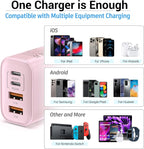 USB C Block 40W, 4 Ports Wall Plug Fast Charging Block, PD+QC Multiport Power - Image 3