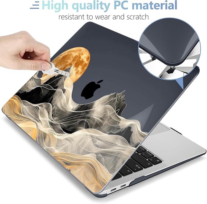 MEEgoodo for MacBook Air 13.3 inch Case 2021 2020 2019 2018 A2337 M1 A2179 A1932 - Image 3