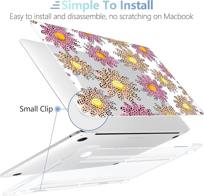 MEEgoodo Case for MacBook Pro 13 inch Case 2022 2021 2020 New A2338 M2/M1 A2251 - Image 4