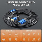 USB 2.0 Type A Male to A Female Active Repeater Extension Cable 30ft, High - Image 4