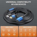 USB 2.0 Type A Male to A Female Active Repeater Extension Cable 50ft, High - Image 4