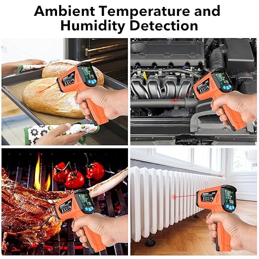 Infrared Thermometer Gun, TEMIRUP Digital Laser Temperature Gun, -58°F to 1472°F - Image 8