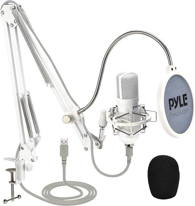 Pyle USB Condenser Microphone Streaming Kit by PyleUSA