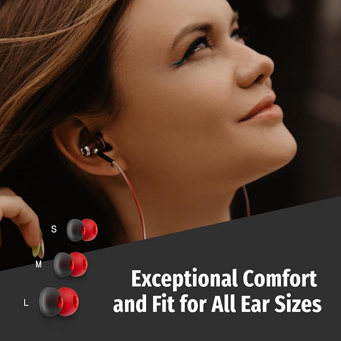 Symphonized Wired Earbuds with Microphone – 90% Noise Cancelling Ear buds with - Image 3