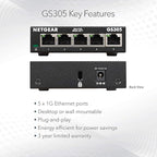 NETGEAR 5-Port Gigabit Ethernet Unmanaged Essentials Switch - Image 5