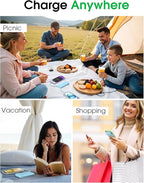 TG90° 2 Pack 10000mAh Power Bank Built-in Foldable AC Wall Plug and Cables - Image 9