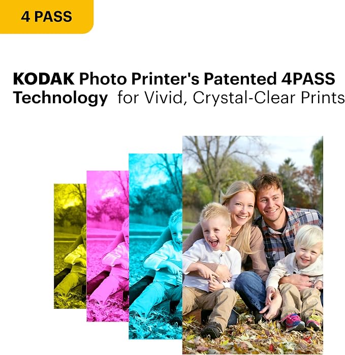 KODAK Dock Plus 4PASS Instant Photo Printer + 10 Sheets - Image 4