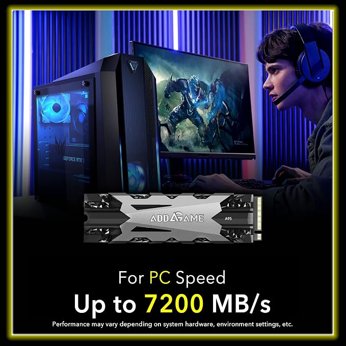 Addlink A95 2TB M.2 SSD Gaming PC Storage Expansion - Image 3