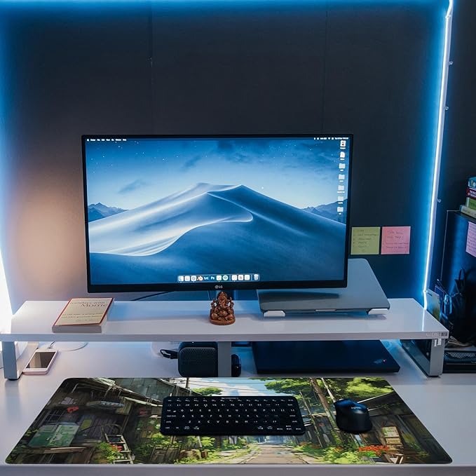 Anime Abandoned Town Desk Mat, Large Gaming Mouse Pad - Image 6
