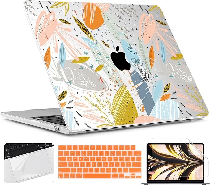 TWOLSKOO for M4 MacBook Air 13.6 inch Case 2025-2022 Release M4 A3240 M3 A3113 by TWOLSKOO