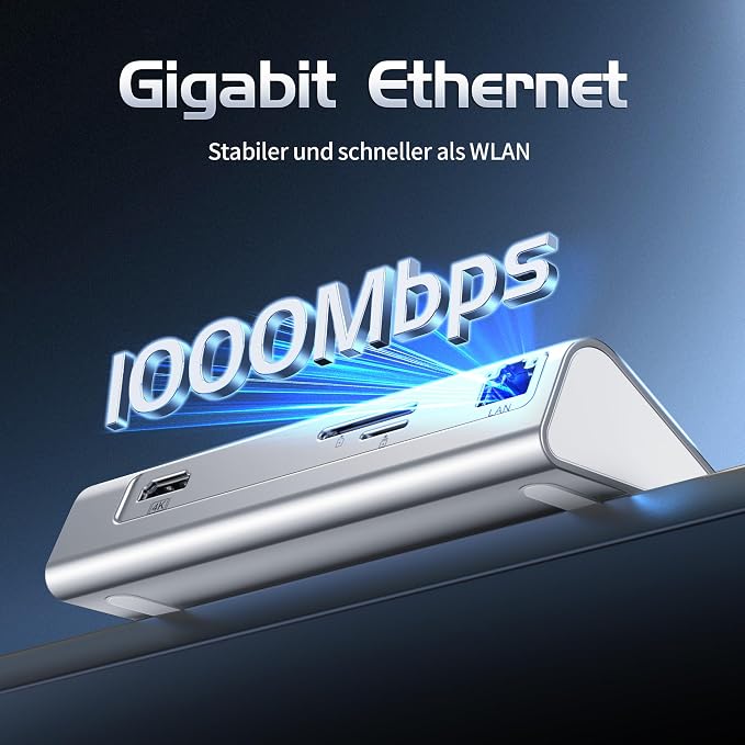 USB C Hub Ethernet, 10-in-1 USB Docking Station 10Gbps - Image 3