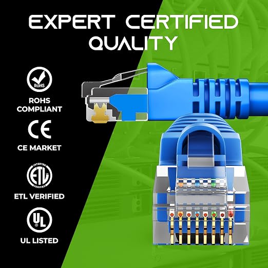 GearIT 24-Pack, Cat5e Ethernet Patch Cable 5 Feet - Image 5