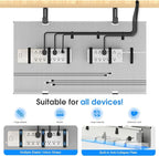 Under Desk Cable Management Tray, 30-inch No-Drill Cord Organizer - Image 4