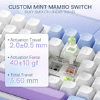 Redragon K707 PRO 80% Wireless Gasket RGB Gaming Keyboard, 3-Modes 87 Keys TKL - Image 5