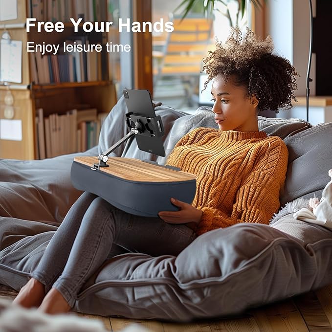 Lap Beanbag Cozy Kindle Pillow Stand - Image 7