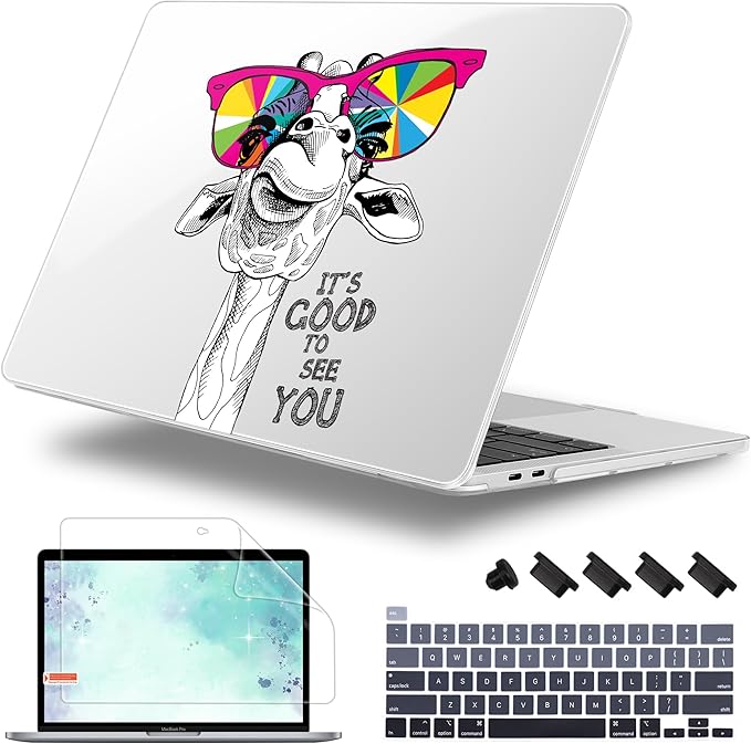 Case for MacBook Pro 13 inch with/Without Touch Bar, Hard Shell + Keyboard by WelcomeViseNewitems