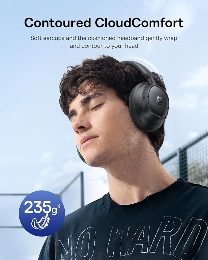 Baseus Bass BH1 NC Adaptive Active Noise Cancelling Headphones, Real-Time - Image 4