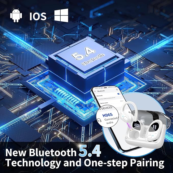 Wireless Earbuds 75hrs Bluetooth 5.4 Headphone Sport, 2026 Bluetooth Earbuds - Image 6