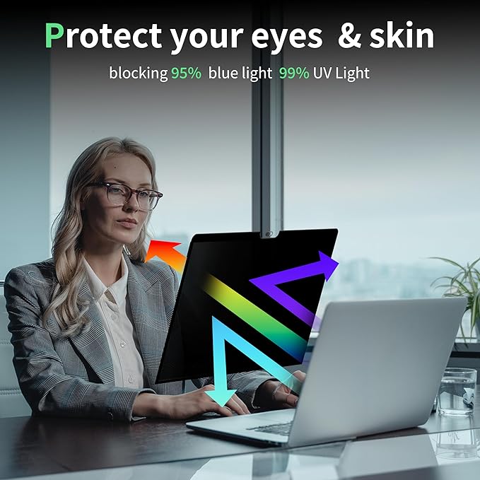 Privacy Screen for MacBook Air 13 Inch M1& Mac Pro 13In M1/M2, Anti Blue Light - Image 4