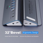 Powered USB Hub 10Gbps, intpw YH6AC 9-Port USB Splitter - Image 5