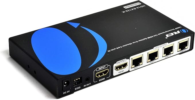 OREI 1x4 HDMI Extender Splitter Multiple Over Single Cable CAT6/7 1080P - Image 7