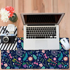 Gaming Desk Pad Large Extra Length Beautiful Floral Mouse Pad Keyboard Laptop - Image 6