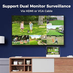 【12’’ Monitor + Human Tracking】Hiseeu 4K PoE Security Camera System, All-in-One - Image 4