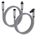 Optical Extension Fiber Digital Cable Adapter 4 Feet（2 Pack）, 90 Degree Right by Togconn