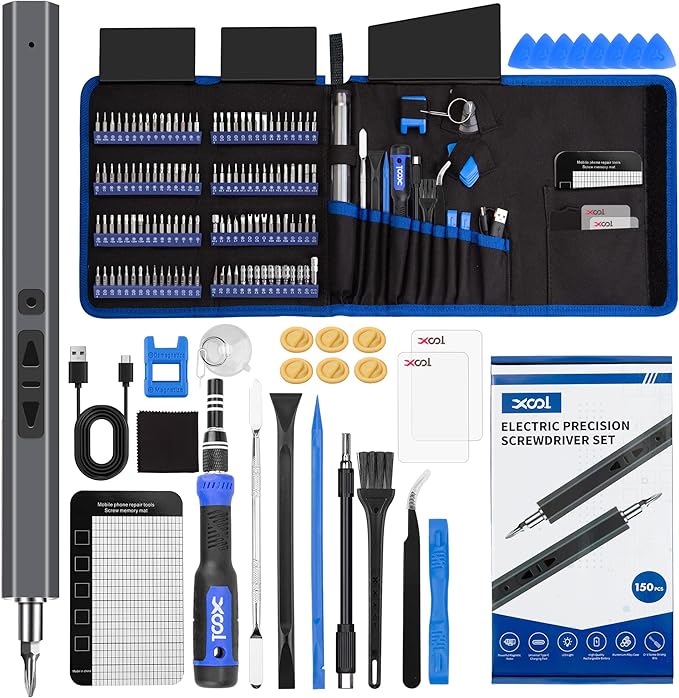 XOOL 150 in 1 Electric Screwdriver Set Precision Screwdriver Set by XOOL