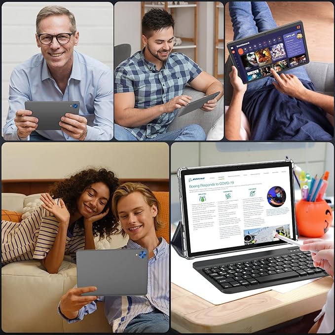 Android 15 Tablet with Keyboard, 26GB+256GB, 10.1 Inch Tablet 8000 mAh Battery - Image 7