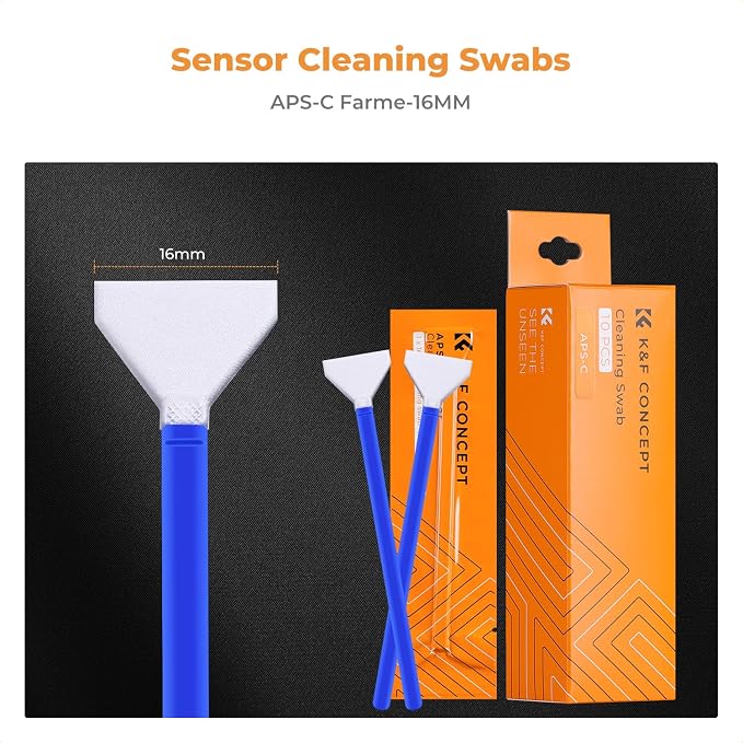 K&F Concept 10 Pack APS-C-Frame Sensors Cleaning Swabs, DSLR SLR Digital Camera - Image 2