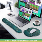 Mouse Pad with Wrist Rest Set, 3-in-1 Wrist Support Mousepad Set, Gaming Mat - Image 2
