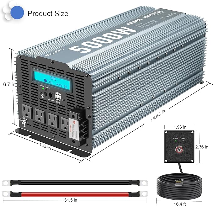 Power Inverter 5000 watt 12v to 110v /120V Inverter - Image 4