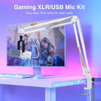 FIFINE Gaming XLR/USB Microphone Kit, Streaming Dynamic Mic Set - Image 2