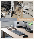 20Pcs Nearockle Silicone Cable Ties, 5.12 Inch Adjustable Cord Organizer - Image 5