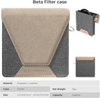 K&F Concept Lens Filter Case 4 Pocket, Leather Carrying Filters Bag Pouch - Image 7