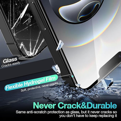 3 Pack Flexible Film for iPhone 16e Screen Protector, Invisible Thin, Never - Image 2