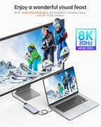 NOVOO USB C Docking Station Dual Monitor - Image 3