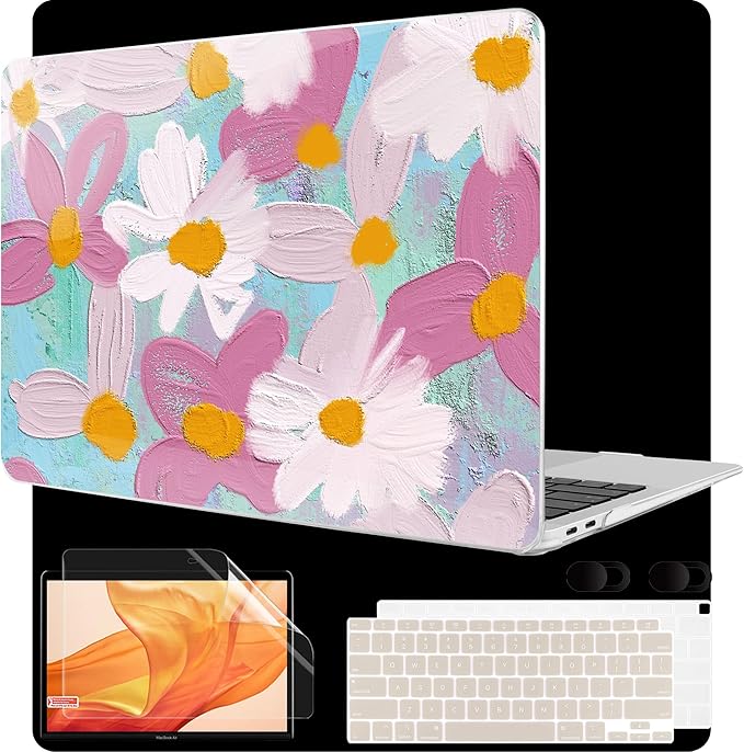 MEEgoodo for MacBook Air 13 inch Case 2021 2020 2019 2018 Released A2337 M1 by MEEgoodo