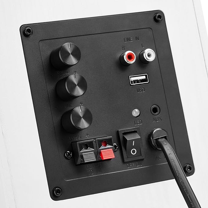 Bookshelf Speakers with Deep Bass, 80W Peak Output Small HiFi Gaming Computer - Image 7