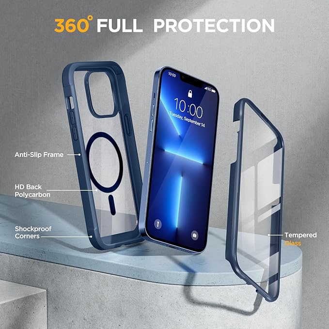 Miracase Magnetic Glass for iPhone 13 Pro Case, Compatible - Image 4