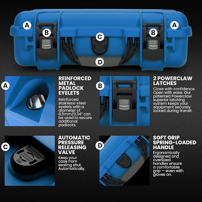 NANUK 910 Hard Case with Customizable Cubed Foam, IP67 Waterproof, Dustproof - Image 6