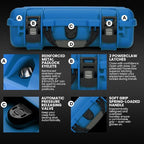 NANUK 910 Hard Case with Customizable Cubed Foam, IP67 Waterproof, Dustproof - Image 6