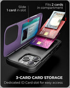 TORU CX Slim for iPhone 16 Pro Case Wallet | Protective Shockproof Heavy Duty - Image 3