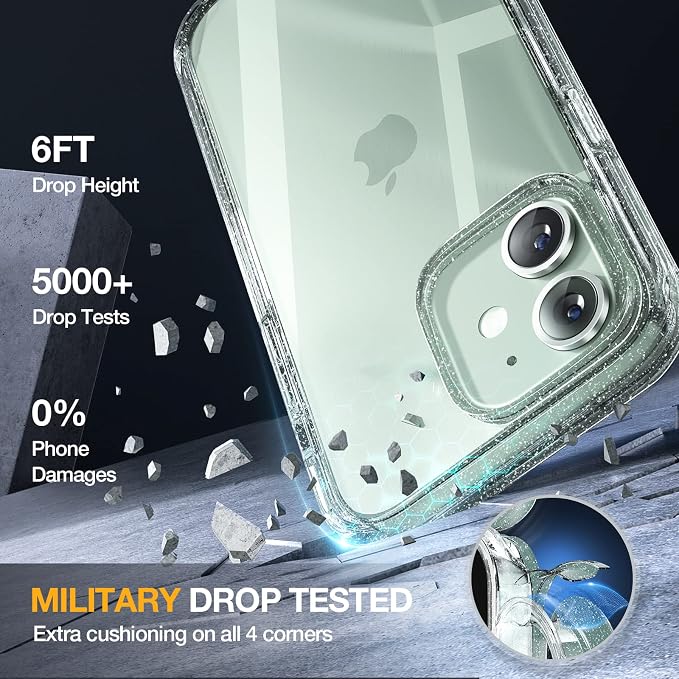 Miracase Glass Series for iPhone 12/12 Pro Case 6.1 inch, Upgraded Full-Body - Image 3