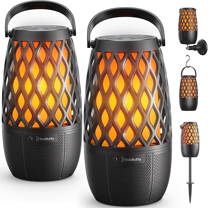 Upgraded Outdoor Speakers Gift for Men Bluetooth Speaker by BolaButty