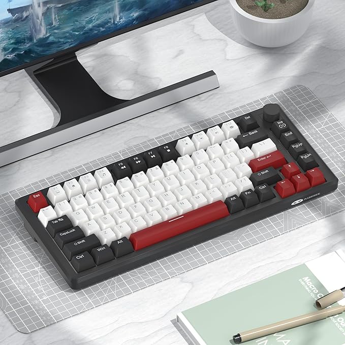MageGee 75% Mechanical Gaming Keyboard, Compact Blue Backlit Wired Gaming - Image 7