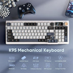 RedThunder K95 Wireless Mechanical Keyboard, TFT Screen & Knob, Tri-Mode - Image 2